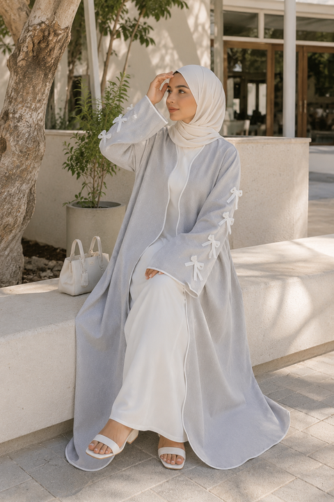 Bow Ribbon Abaya