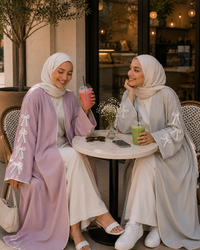 Bow Ribbon Abaya 3