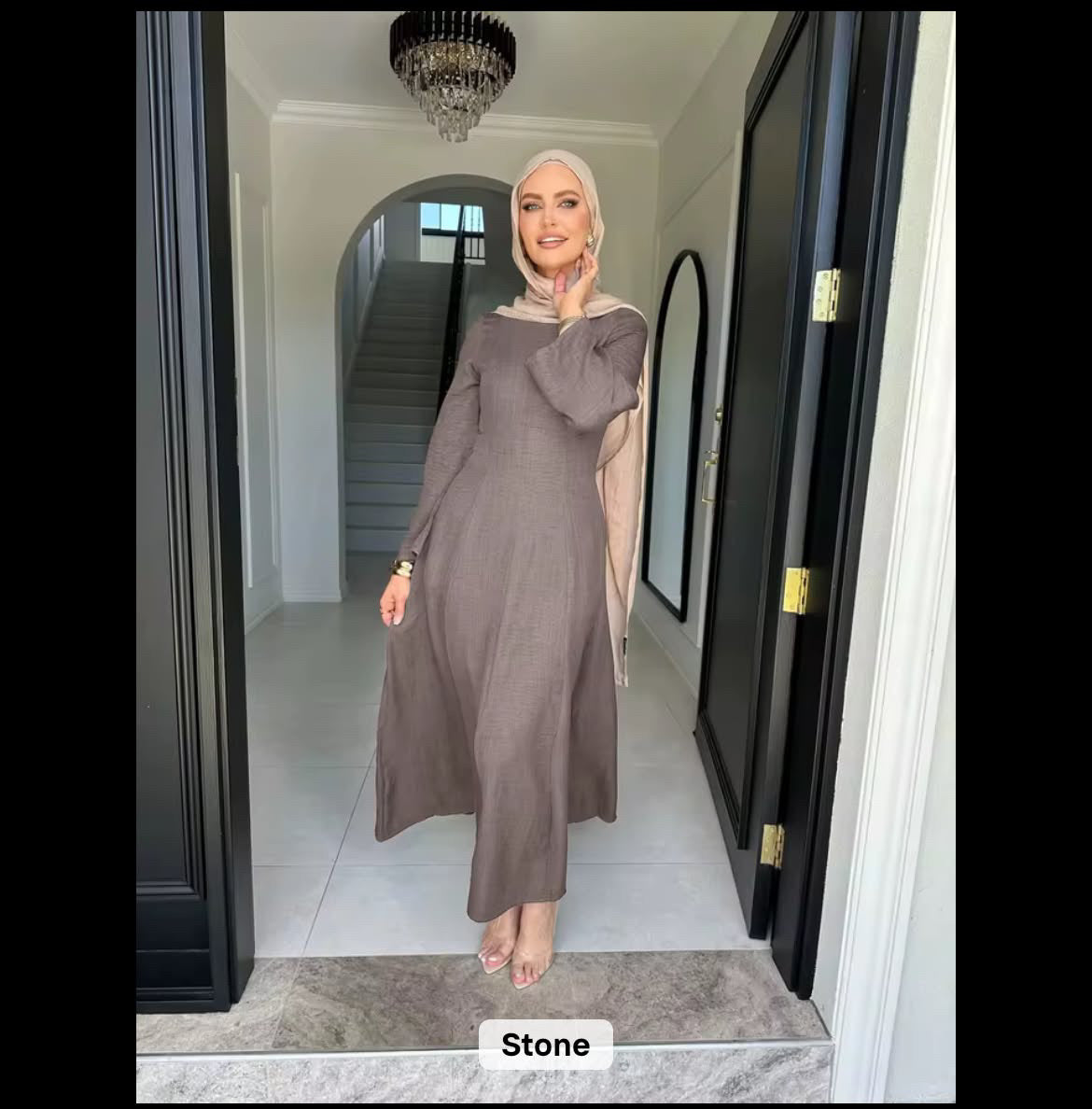 فستان هيا برباط خلفي