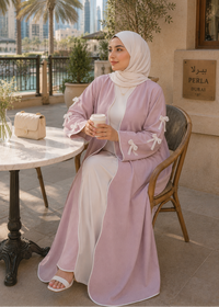 Bow Ribbon Abaya 2